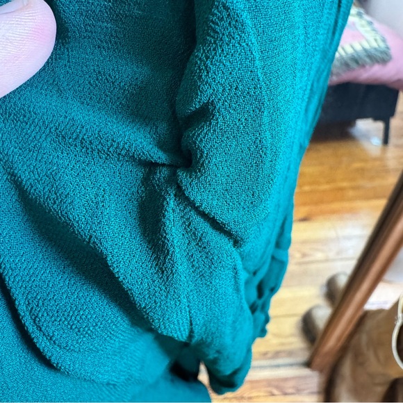 Reformation Juliette Dress Emerald Green Size 4 - Picture 8 of 9